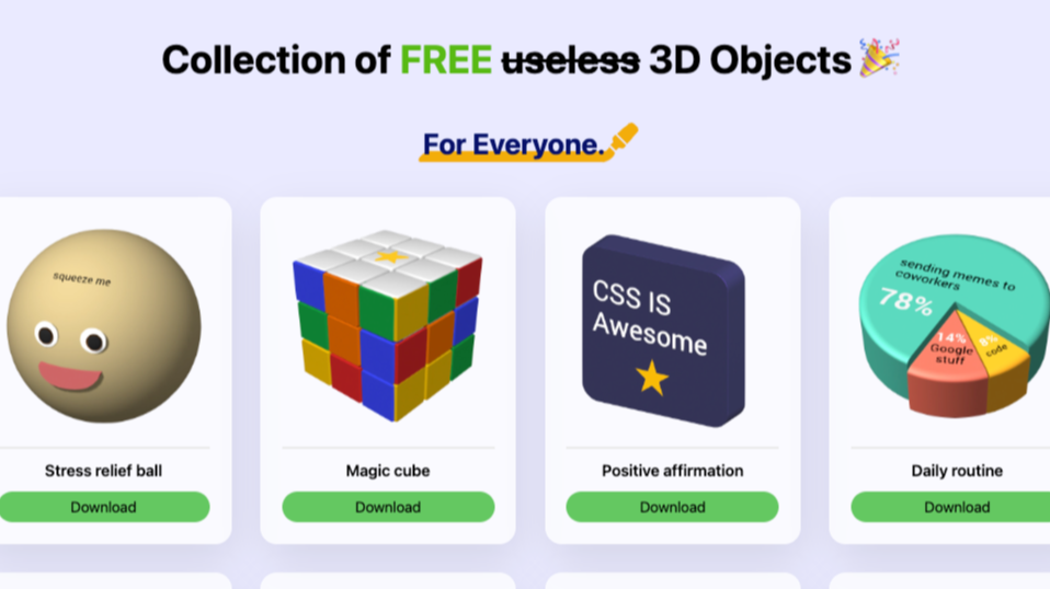 3D Freebies